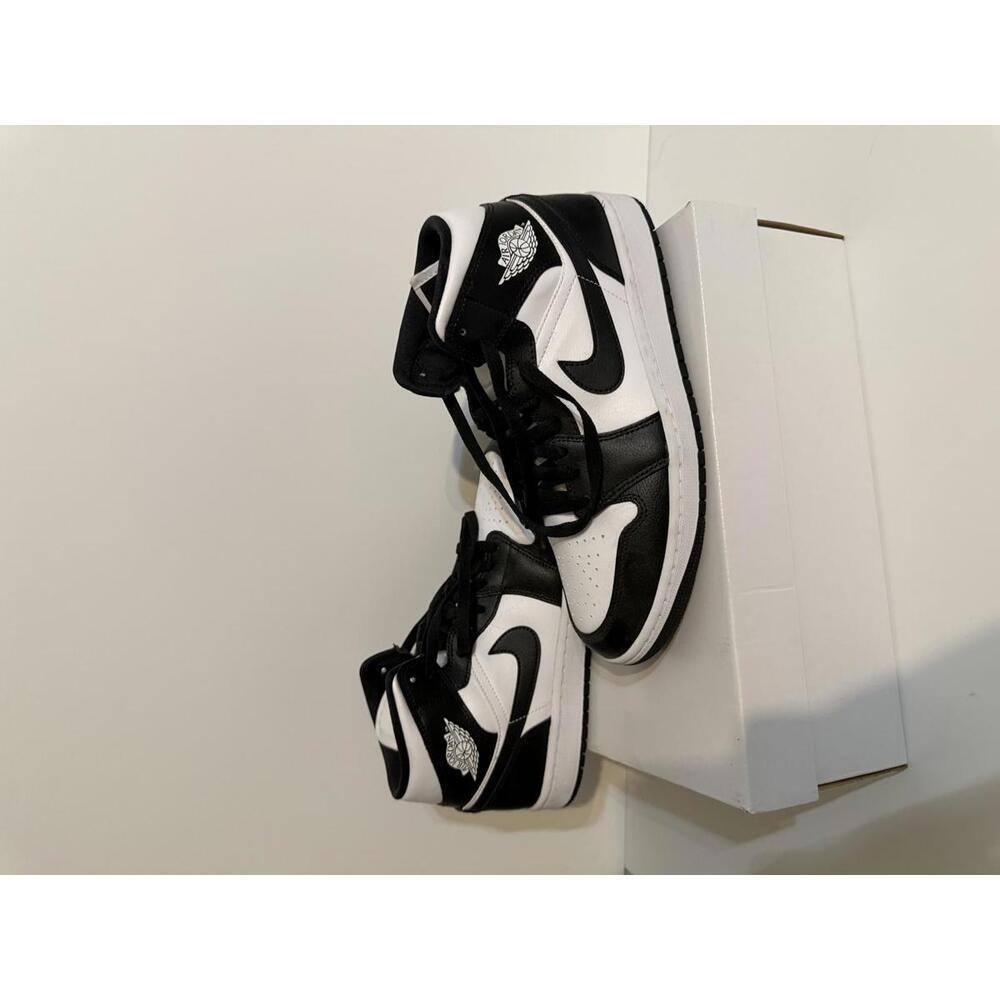 Jordan 1 Mid Panda Black White Sneakers Women’s 9.5 DV0991-101 Brand New w Box - Picture 7 of 11